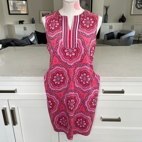 Coolibar Sun Protection You Wear Oceanside Tank Dress UPF +50 Red + Pink Sz S - Picture 8 of 8